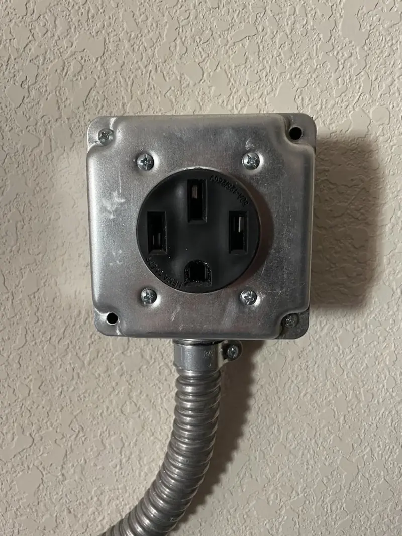 NEMA 14-50 outlet installed for Smart Home Electrical in Griswold